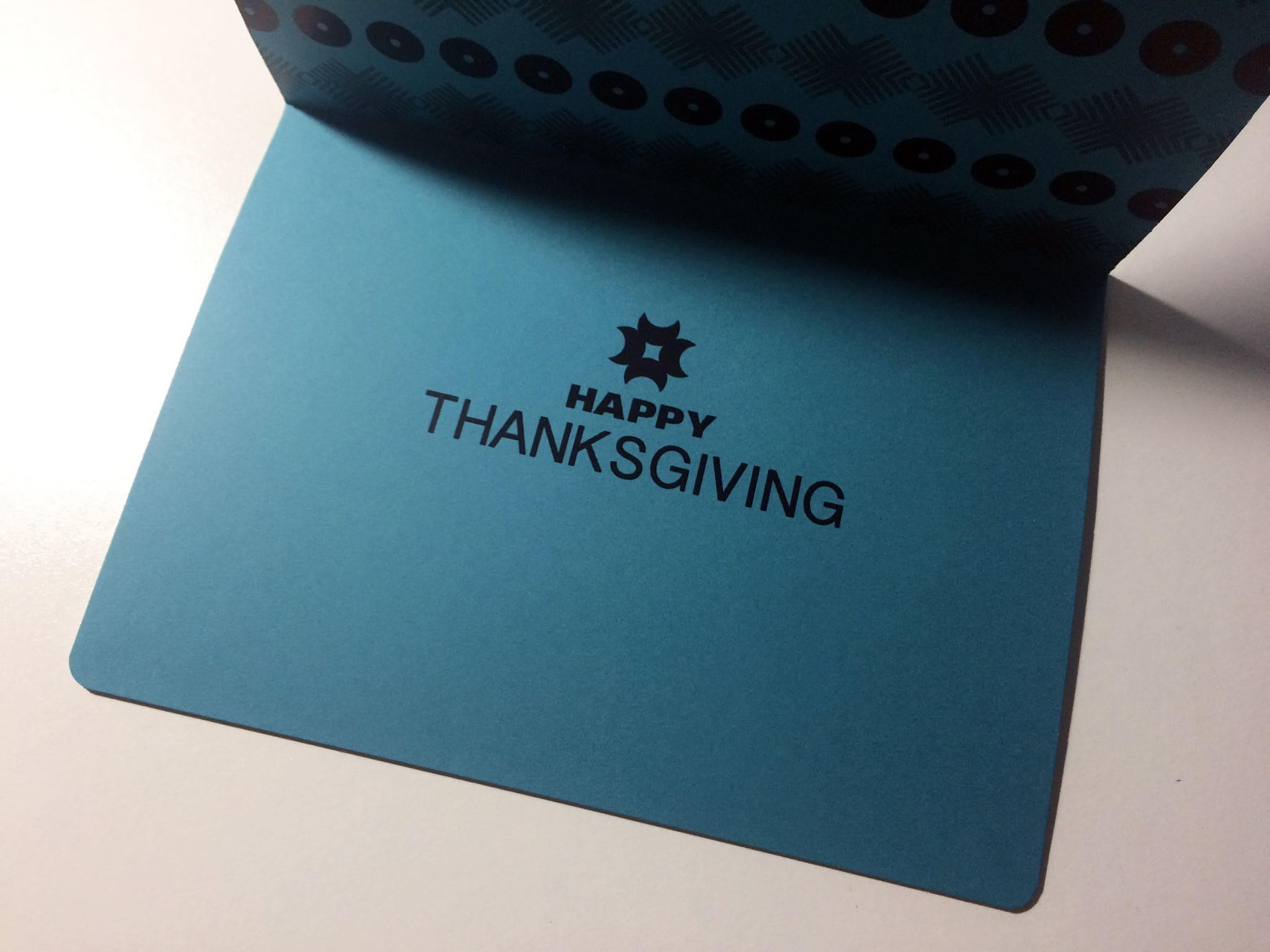 custom greeting cards and envelope for thanksgiving