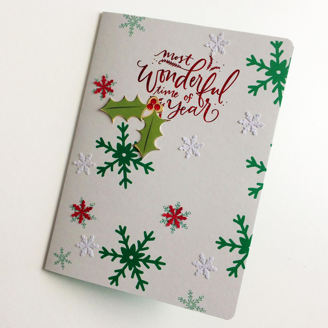 custom greeting cards and envelope for christmas